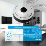 Caméra WiFi 360° Discrète – Vue Panoramique HD + Carte SD 16Gb