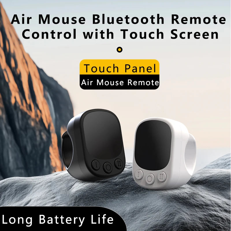Télécommande Anneau avec Pavé Tactile – Clicker Automatique et Défilement Continu pour Écran
