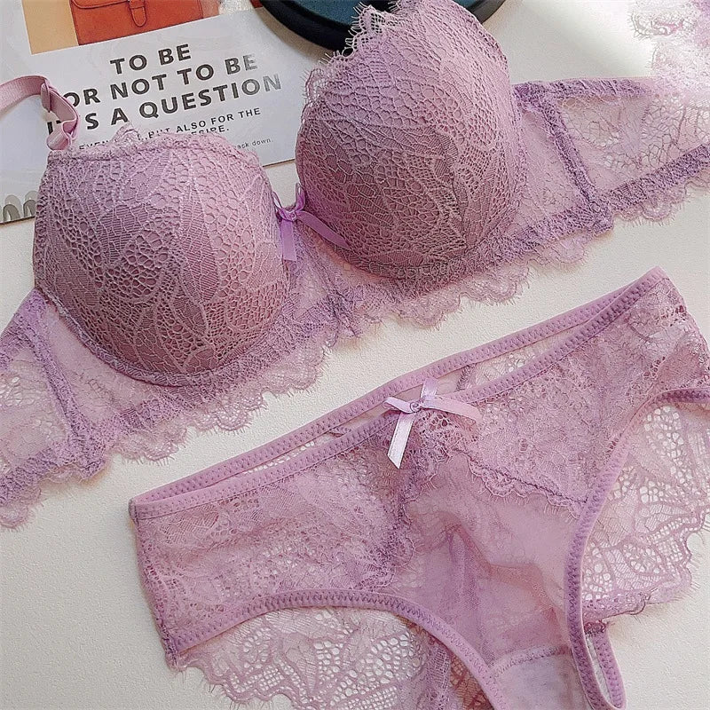 Ensemble de Lingerie Dentelle Pure Desire - Soutien-gorge & Culotte
