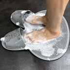 Tapis Lave-Pieds en Silicone – Massage Exfoliant et Antidérapant pour Douche