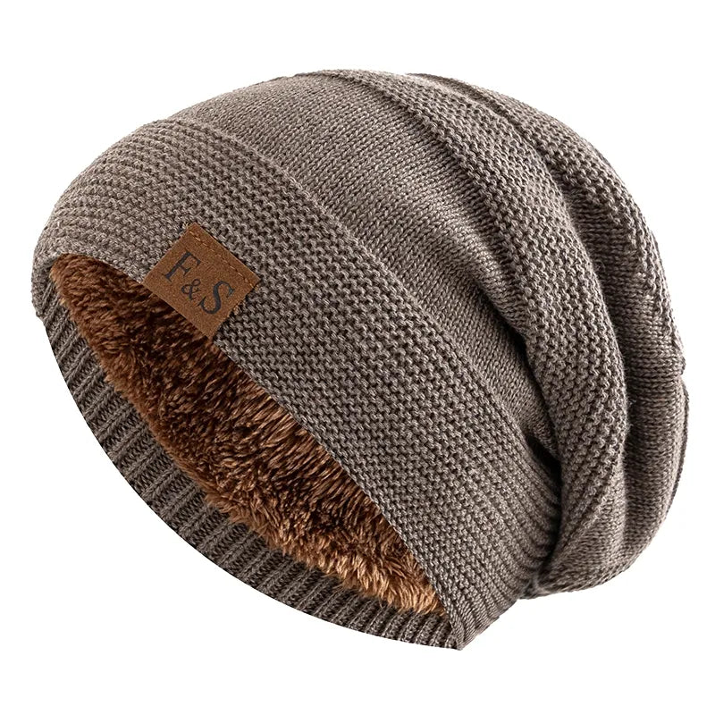 Bonnet décontracté doublé de fourrure - Modèle Mixte