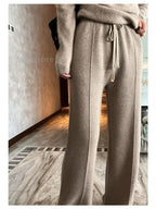 Pantalon large en laine pour femme - Collection Hiver 2023