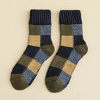 5 Paires de Chaussettes chaudes à Carreaux - Homme