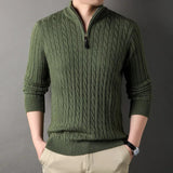 Pull décontracté torsadé avec Zip