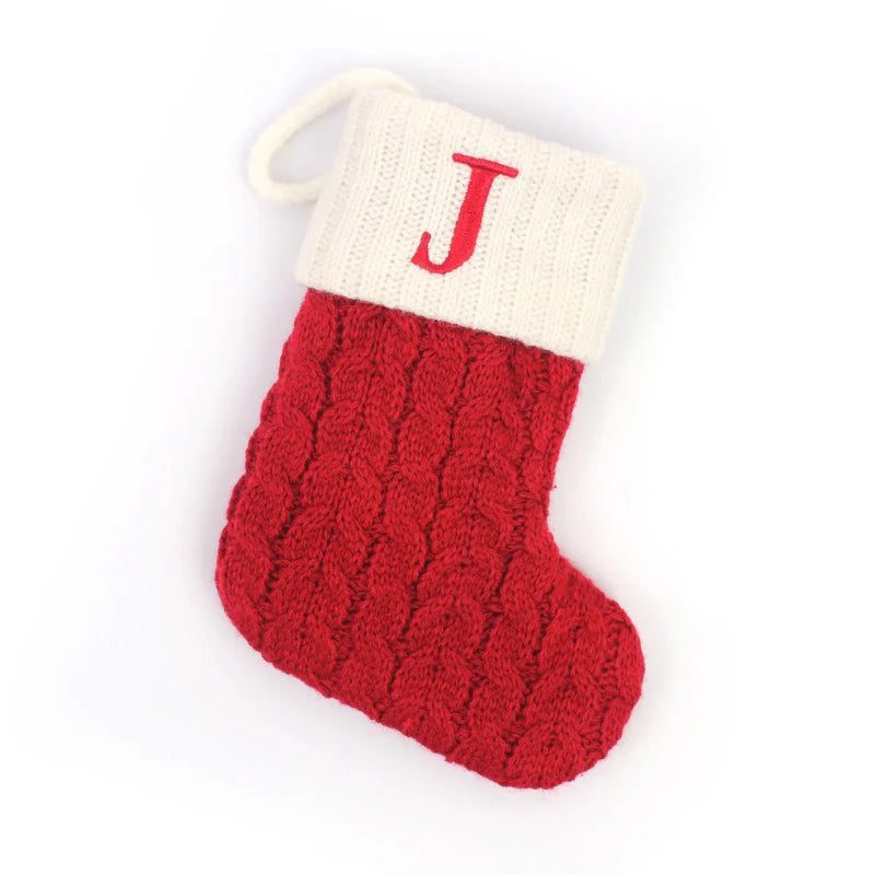 Chaussette de Noël à Suspendre avec Initiale