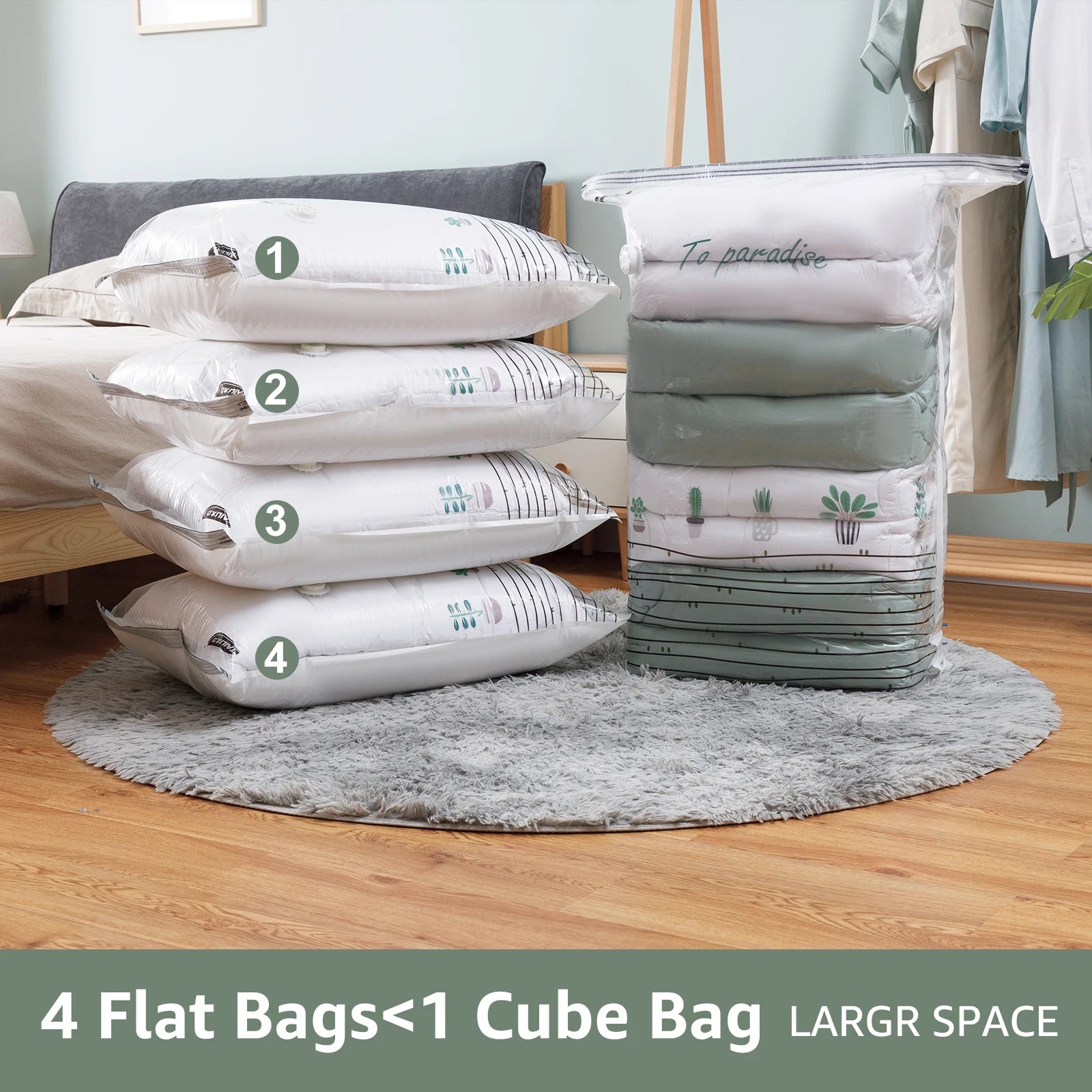 Grand Sac de Rangement Sous Vide - Couvertures & Vêtements