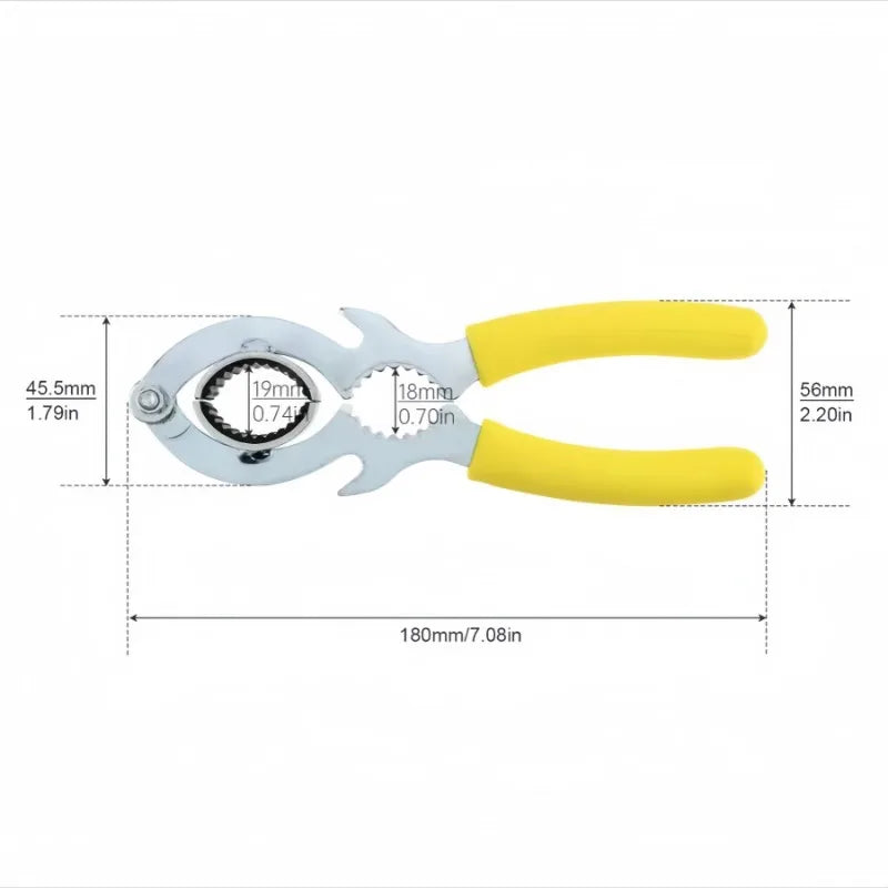 Clé Multifonction 3-en-1 pour Robinet – Retrait d’Aérateur & Filtre, Pince et Ouvre-Bouteille – Outil de Plomberie Pratique