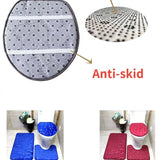 Set de 3 Tapis de Bain Ultra Doux & Antidérapants