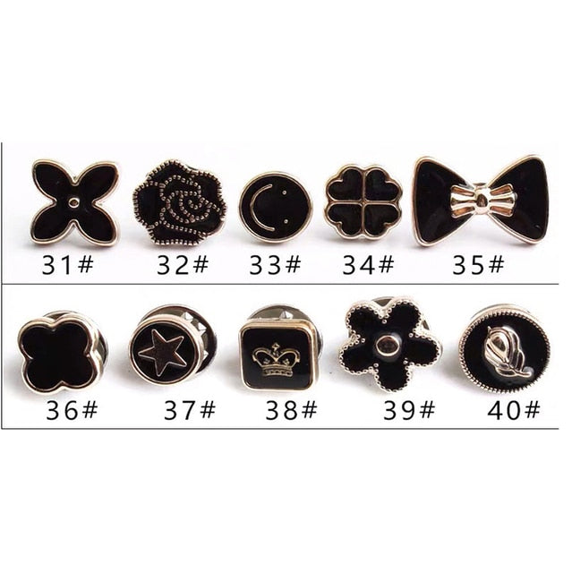 Ensemble de Boutons de Broche en Perles (20 pièces)