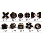 Ensemble de Boutons de Broche en Perles (20 pièces)