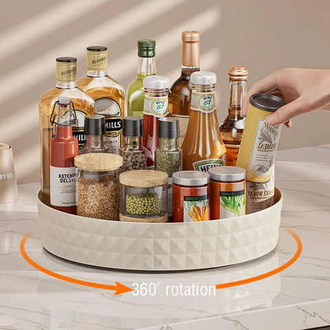 Plateau Tournant 360° Antidérapant – Cuisine & Salle de Bain