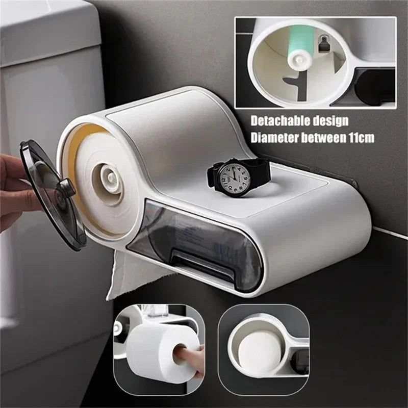 Distributeur de papier hygiénique multifonctionnel