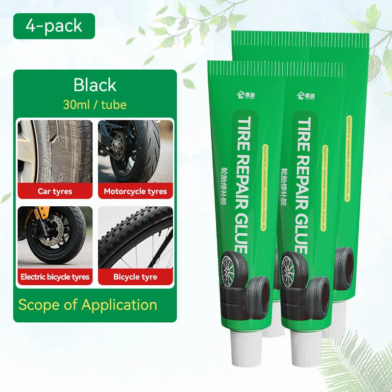2x Colle de Réparation de Pneus Haute Température - Adhésif Étanche