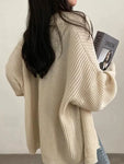 Cardigan en maille mi-long