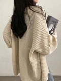 Cardigan en maille mi-long