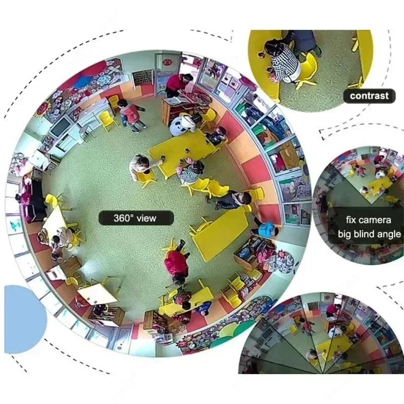 Caméra WiFi 360° Discrète – Vue Panoramique HD + Carte SD 16Gb