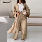 Ensemble 2PCS en crepon Chic & Cosy - Cardigan & Pantalon
