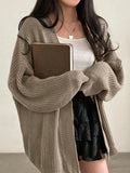 Cardigan en maille mi-long