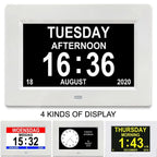 Horloge Digitale Grand Écran et 12 alarmes – Rappel Médical Senior