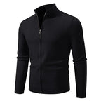 Cardigan en Maille Fine à Col Cheminé - Homme