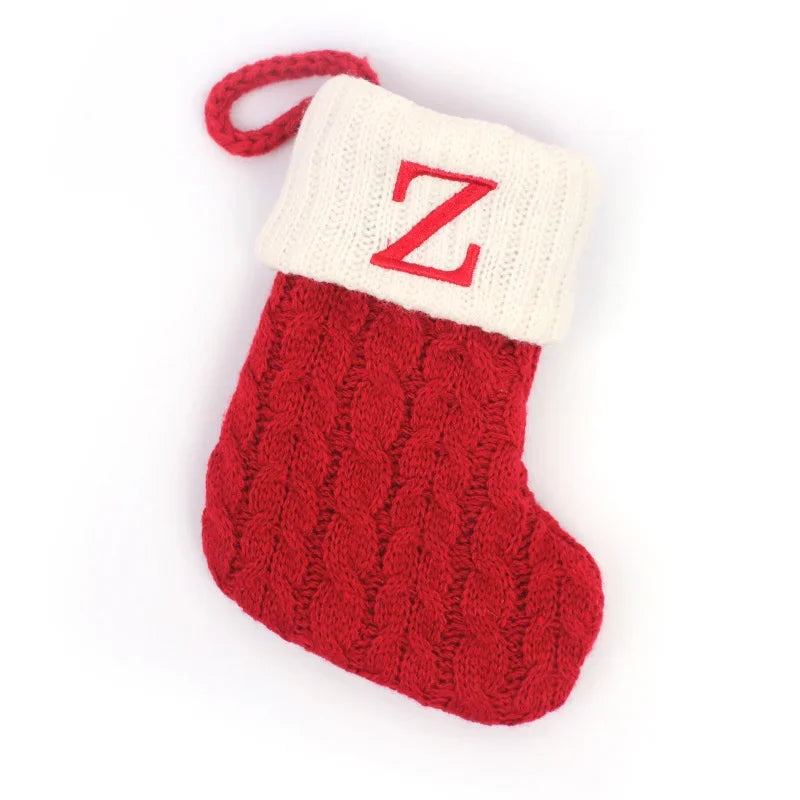 Chaussette de Noël à Suspendre avec Initiale