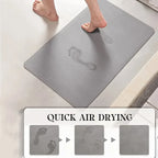 Tapis de Bain en Forme de L Absorbant & Antidérapant
