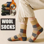5 Paires de Chaussettes chaudes à Carreaux - Homme