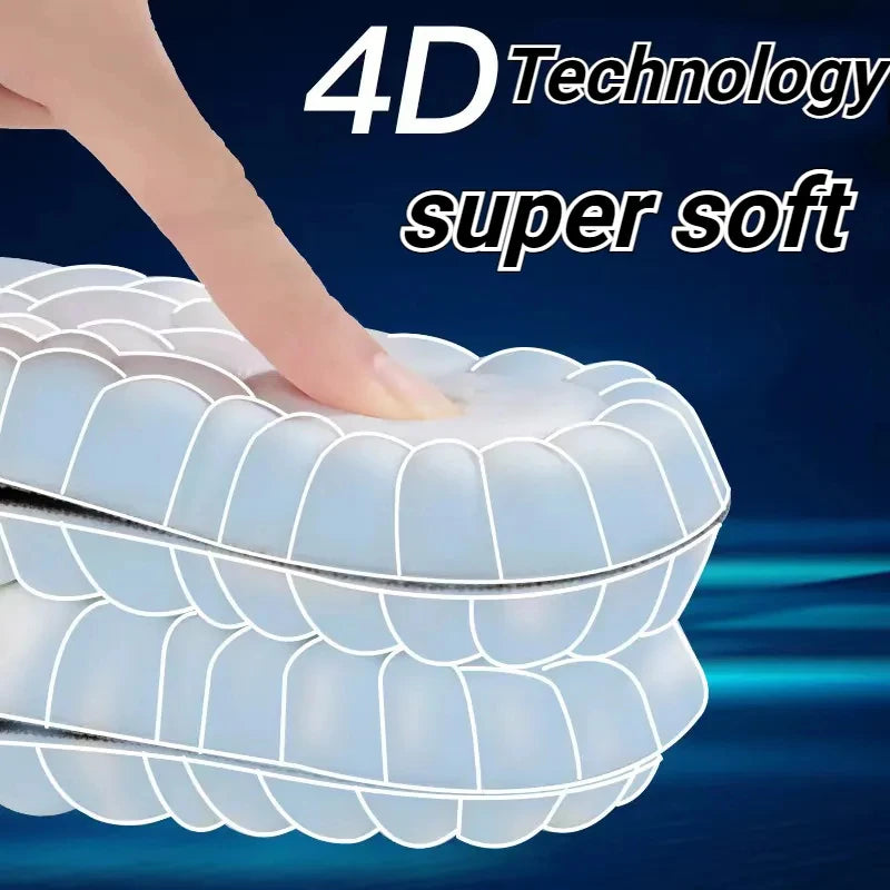 5 Paires de Semelles intérieures de sport 4D - Confortables et réspirantes
