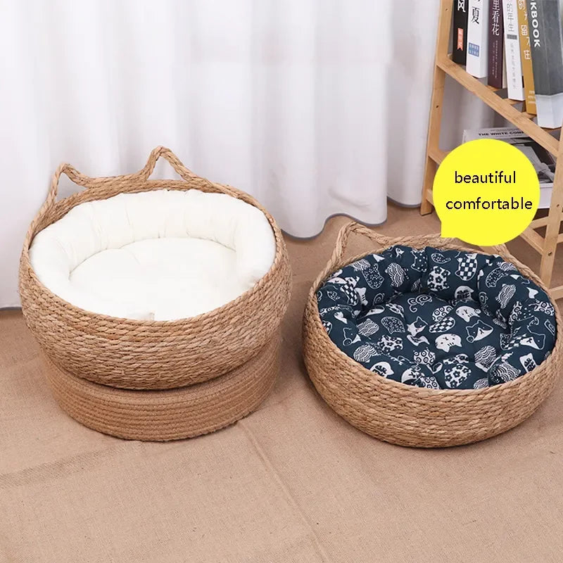 Panier pour Chat en osier