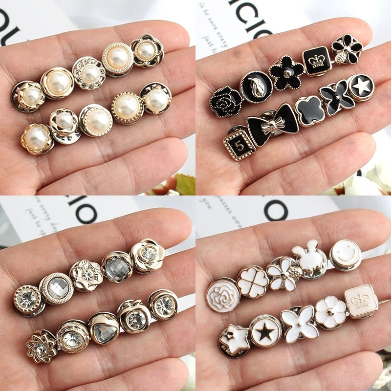 Ensemble de Boutons de Broche en Perles (20 pièces)