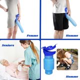 Urinoir Portable Rétractable 750ml – Voiture & Camping