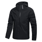 Men's lightweight waterproof hooded rain jacket