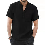 Chemise en lin respirant pour homme