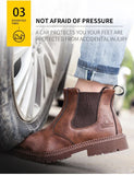 Bottines de sécurité en cuir - Acier renforcé