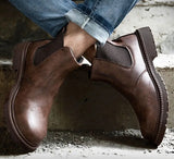 Bottines de sécurité en cuir - Acier renforcé