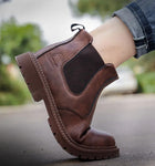 Bottines de sécurité en cuir - Acier renforcé