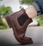 Bottines de sécurité en cuir - Acier renforcé