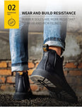 Bottines de sécurité en cuir - Acier renforcé