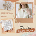 Ensemble de Boutons de Broche en Perles (20 pièces)
