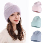 Bonnet épais en fourrure de lapin