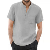 Chemise en lin respirant pour homme