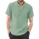 Chemise en lin respirant pour homme
