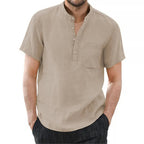 Chemise en lin respirant pour homme