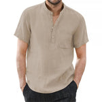 Chemise en lin respirant pour homme