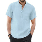 Chemise en lin respirant pour homme