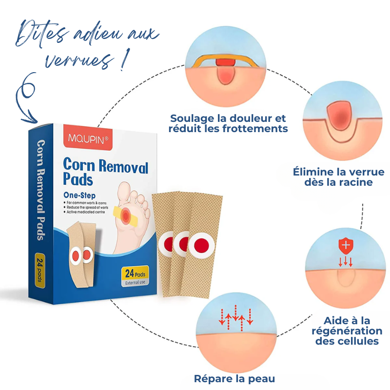 Lot de 30 patchs anti-verrues