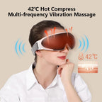 Masseur oculaire relaxant et chauffant Bluetooth