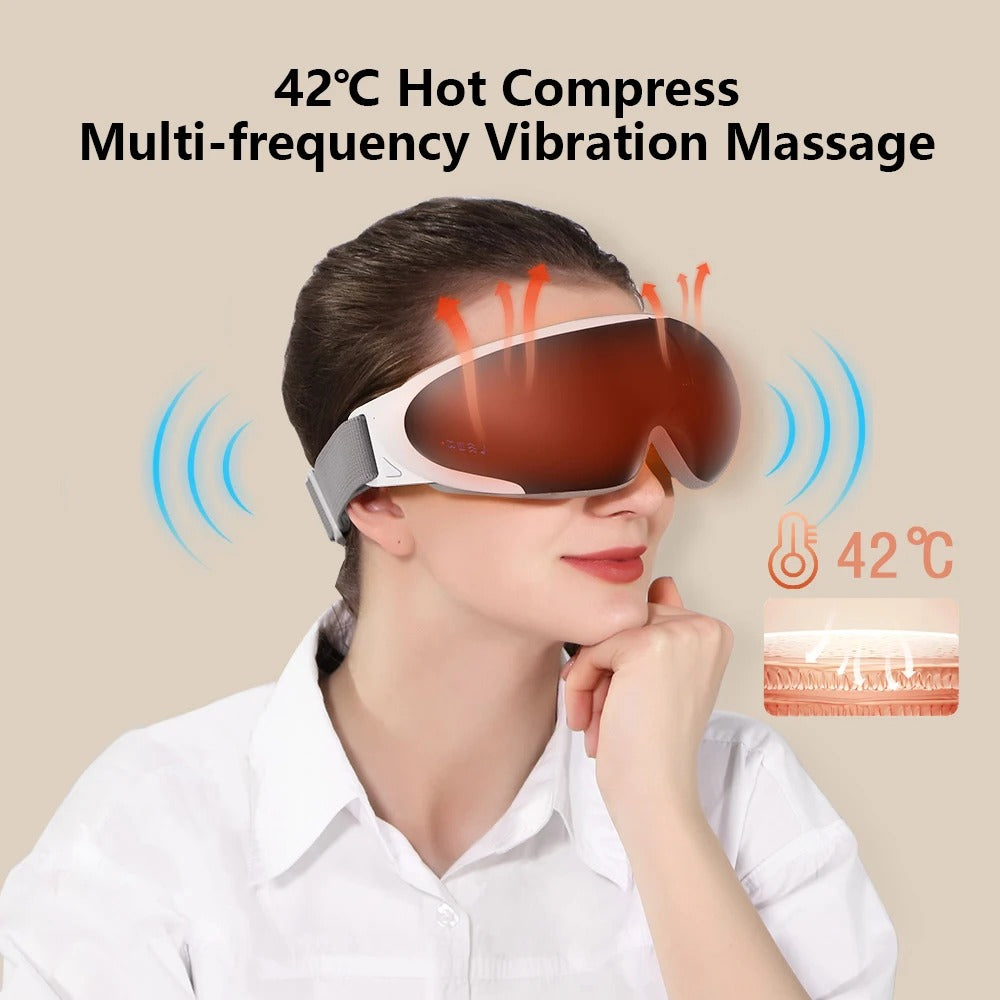 Masseur oculaire relaxant et chauffant Bluetooth