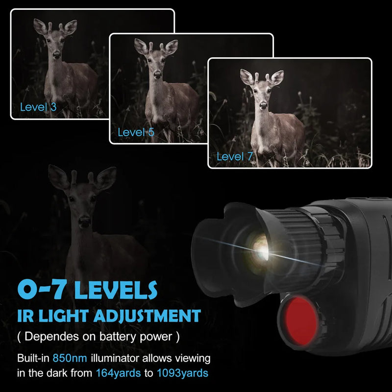 Caméra de chasse monoculaire 4K infrarouge vision nocturne
