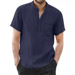 Chemise en lin respirant pour homme